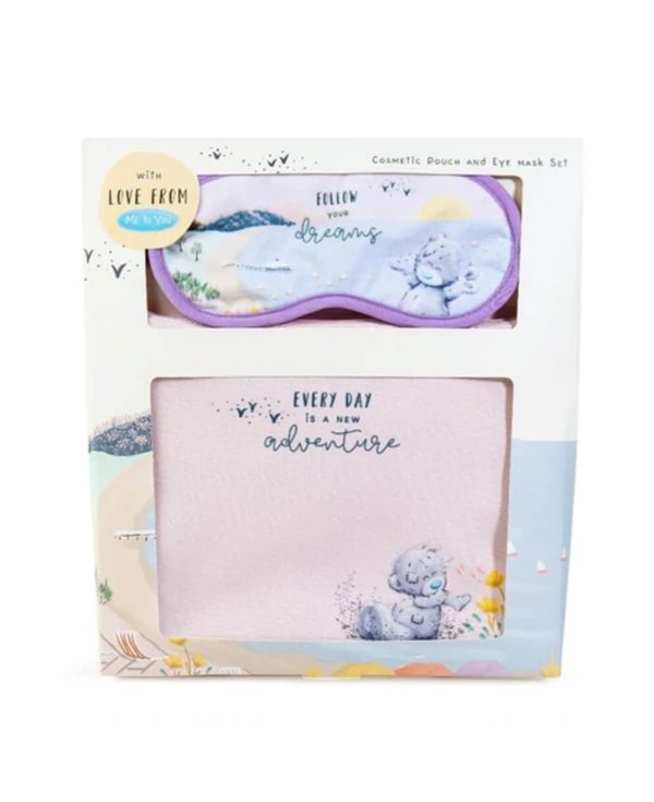 EVERY DAY IS A NEW ADVENTURE: COSMETIC POUCH & EYE MASK SET