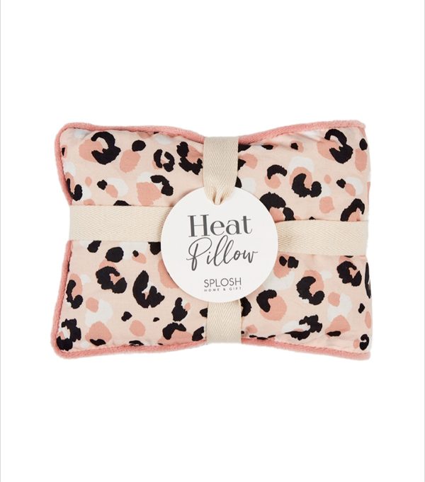 Wellness Blush Leopard Heat Pillow