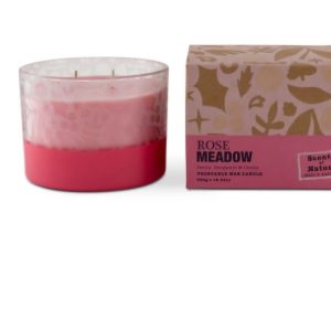 SCENTS OF NATURE FESTIVE COLLECTION ROSE MEADOW CANDLE