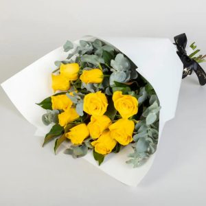 12 Yellow Rose Bouquet